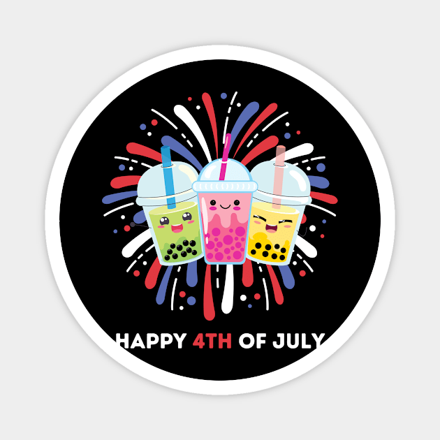 Boba Milk Bubble Tea Lover Magnet by The WYLD Tribe